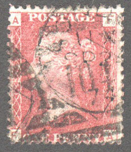 Great Britain Scott 33 Used Plate 155 - FA - Click Image to Close